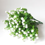 Artificial Eucalyptus and Lotus Decorative Flowers 4pcs | Wedding Flower Wall Home Garden & Party Decor in 7 Colors