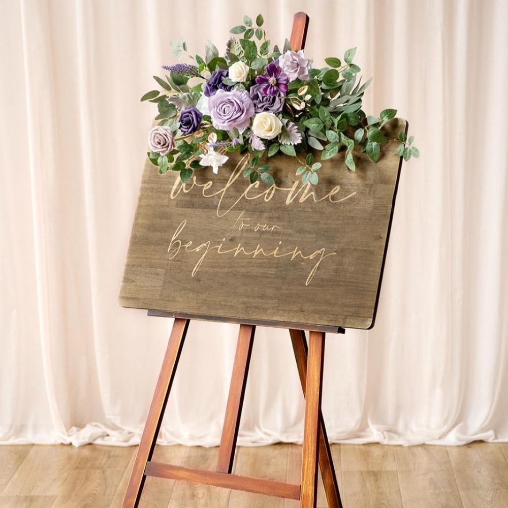 Collection of flower backdrop garland for ceremony reception by IPOPU