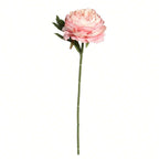 Artificial Silk Peony Flowers | Wedding Bouquet Wreath Home Decor & Centerpiece in White Pink
