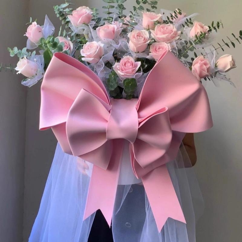 Giant DIY Large Bow Decoration Set of 2 | Wedding Birthday Christmas Storefront & Party Wall Decor in Red Pink