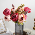 Vintage peonies and hydrangeas bouquet styled for wedding bridal cente by IPOPU