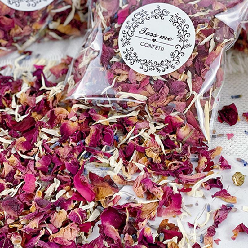 Artificial Rose Confetti Petals 10pcs | Wedding Aisle Table Scatter Valentine's Day Party Decor