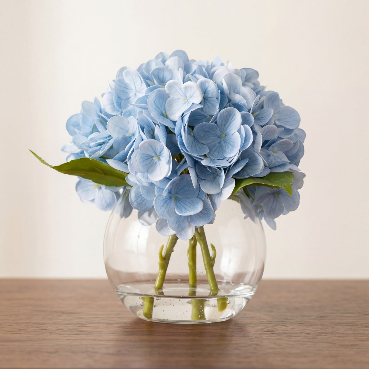 Artificial Hydrangea Flowers in Vase | Premium Faux Hydrangea for Home Decor Coffee Table Wedding DIY