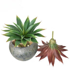 Real Touch Artificial Succulents and Aloe Greenery Unpotted | Home Office Wedding & DIY Floral Arrangement in Green Brown
