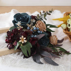 Artificial Lavender Bridesmaid Bouquet | Wedding Ceremony Anniversary & Bridal Party in Navy Blue Orange White Purple