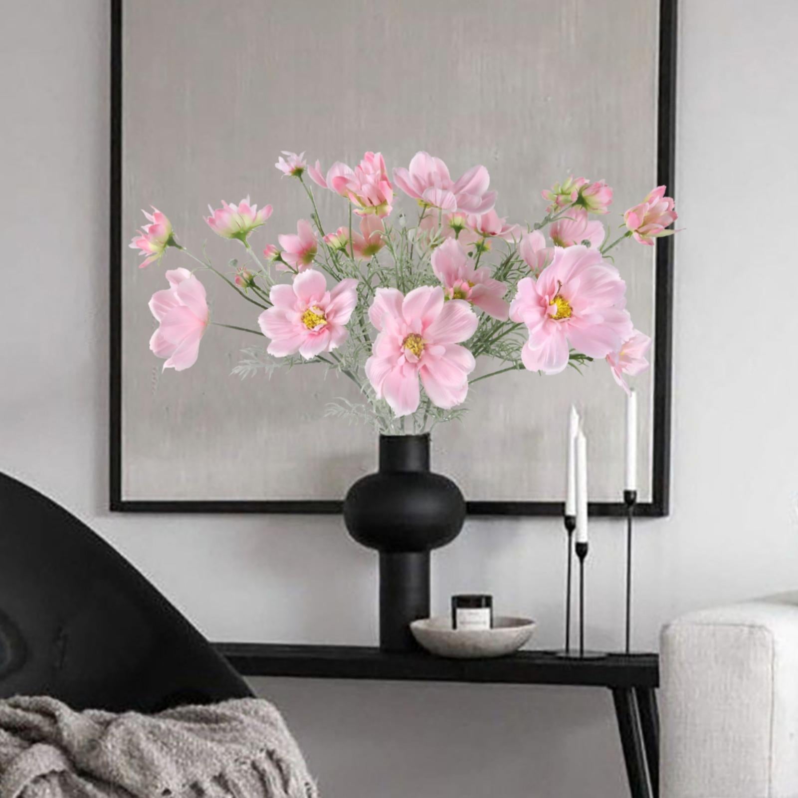 Long Stem Artificial Cosmos Daisy Flowers 30 Inch | Wedding Tall Vase Party Table Centerpiece & Home Decor in 8 Colors