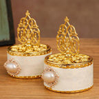 Wedding Favor Boxes with Lid Set of 12 | Gold Candy Chocolate Gift Boxes for Wedding Baby Shower Anniversary & Party