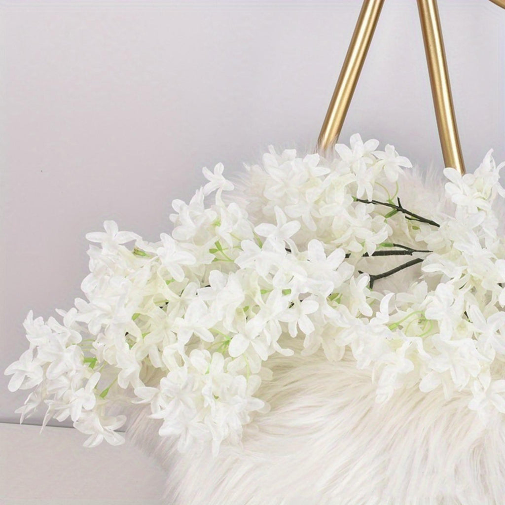 Long stem magnolia flowers 4pcs 38 inch silk styled for home decor floor by IPOPU