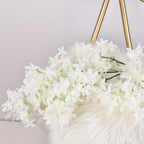 Long stem magnolia flowers 4pcs 38 inch silk styled for home decor floor by IPOPU