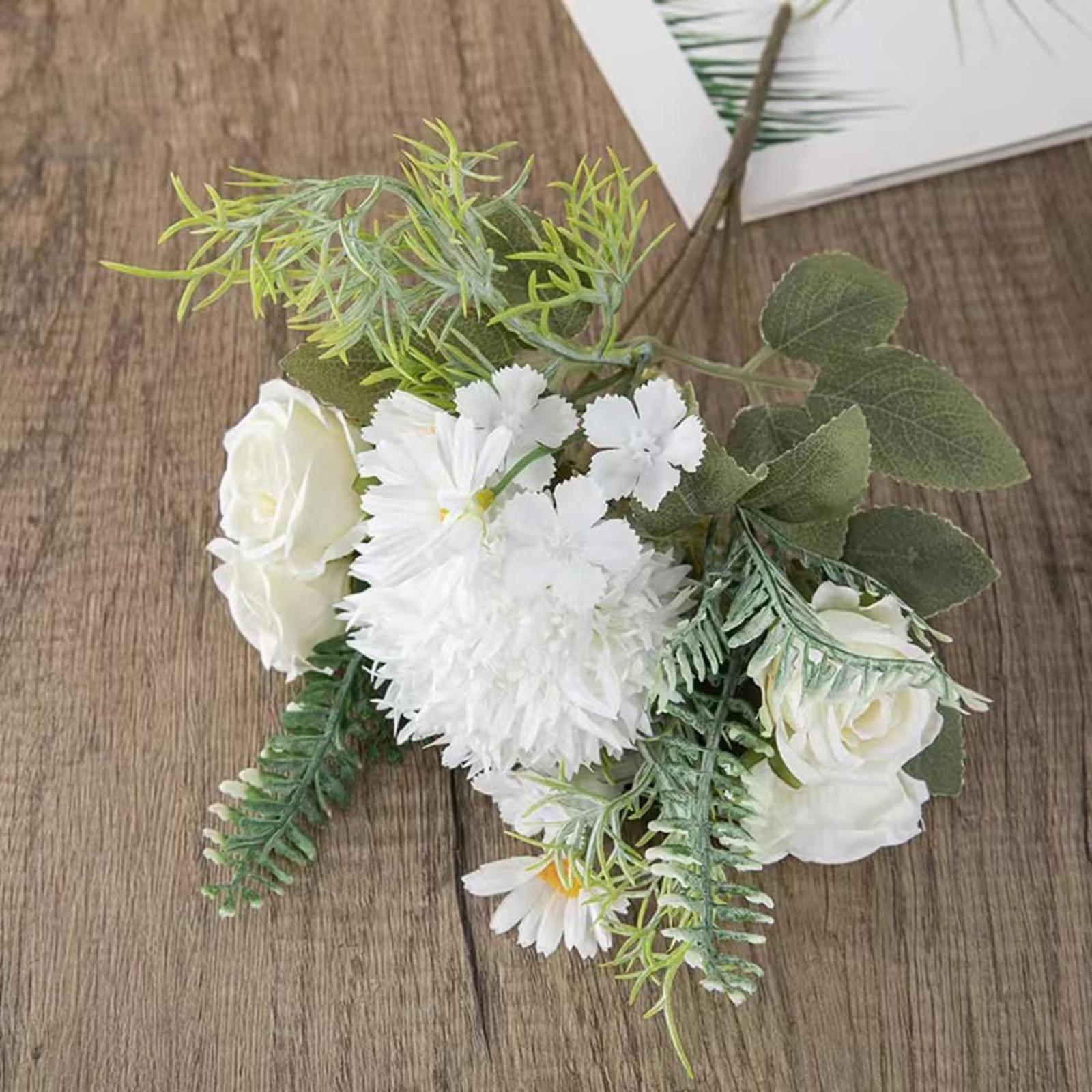 Artificial Dandelion Bouquet Set of 4 | 5 Colors for Wedding Home Party DIY Decor