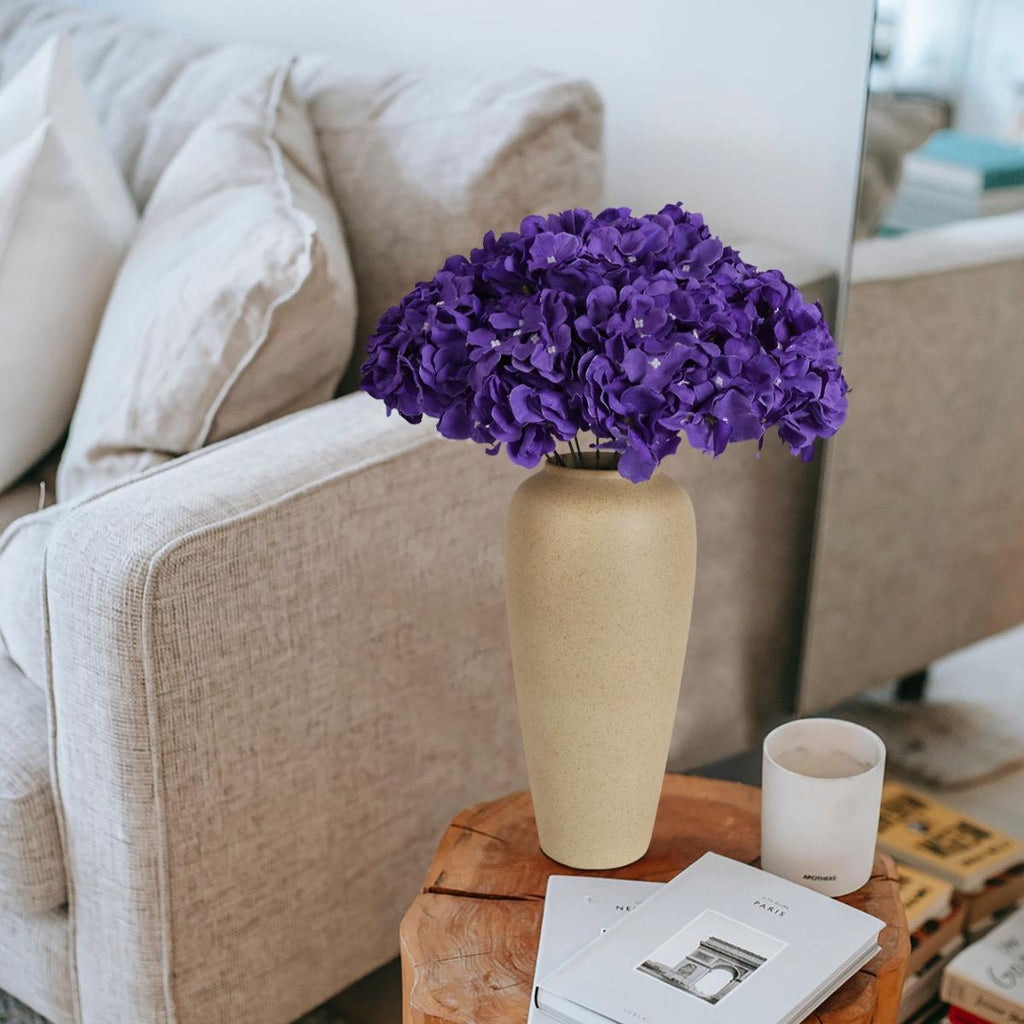 Artificial Hydrangea Flower Heads 10pcs | Wedding Centerpiece Bouquet Party & DIY Floral Decor in 11 Colors