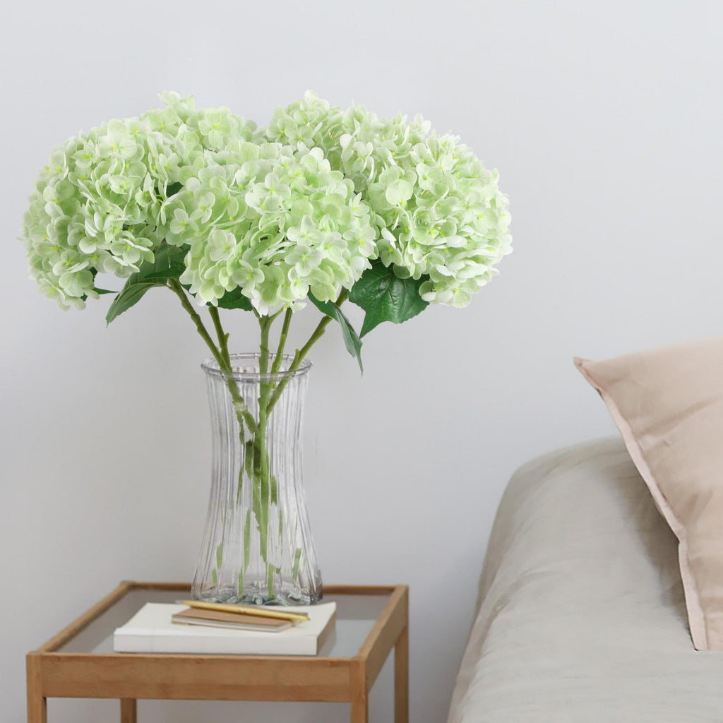 Real Touch Latex Hydrangea Flowers 4pcs 21 inch | Wedding Centerpiece Home Baby Shower & Holiday Decor in 10 Colors