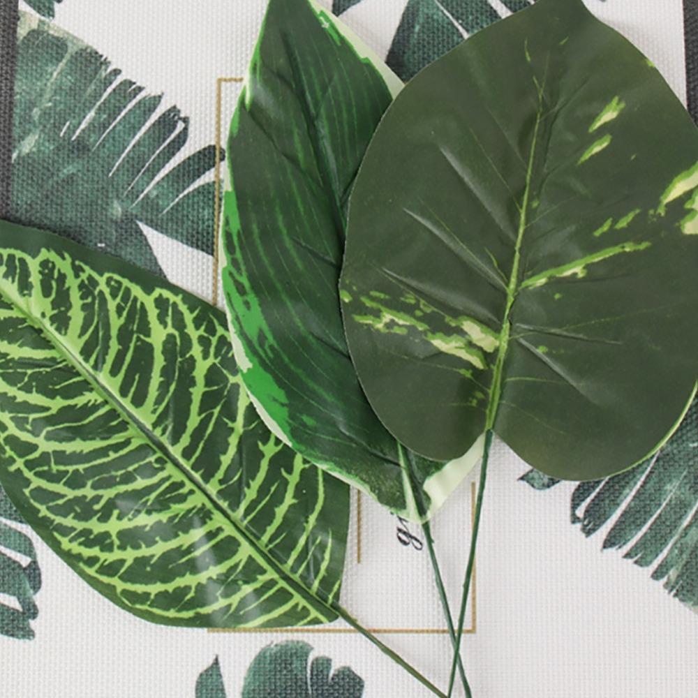 Artificial Monstera Palm Tropical Leaves 20pcs | Home Party Office Store & DIY Decor in 4 Styles A B C D