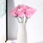 Glitter Roses Bouquet with Stems 30pcs | Wedding Party Christmas & Home Decor in Gold Silver Pink Purple 16 Colors
