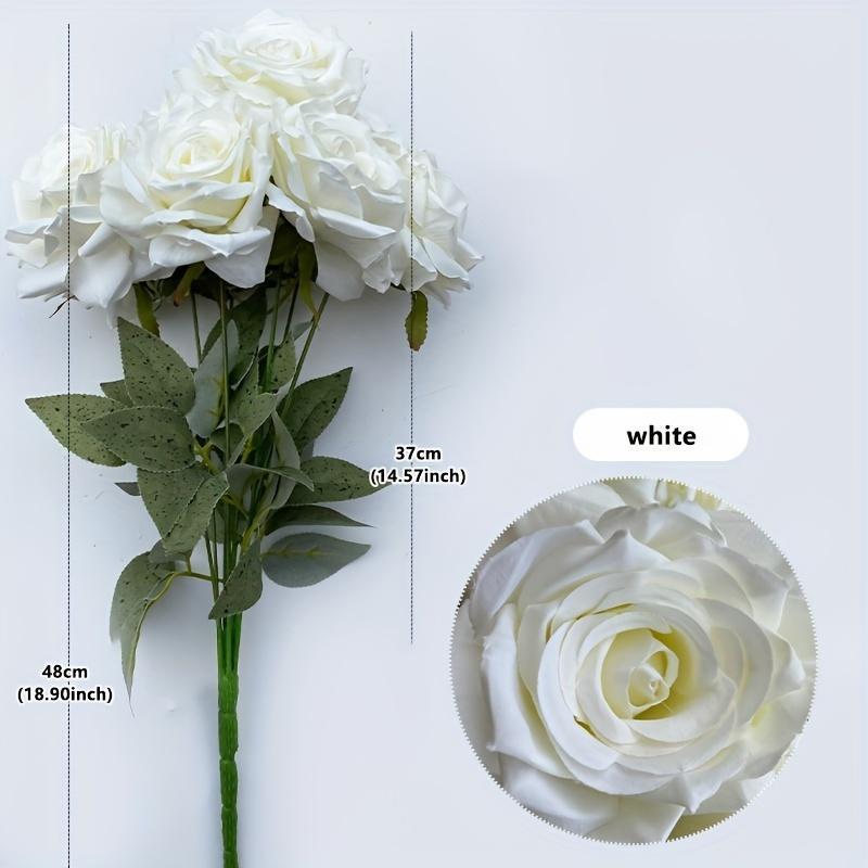 ,Artificial Roses With Stems for Wedding Decorations,Flores Artificiales Para Decoracion