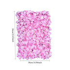 Artificial Hydrangea Flower Mat | DIY Wedding Backdrop Wall Party Home Decor | 12 Colors