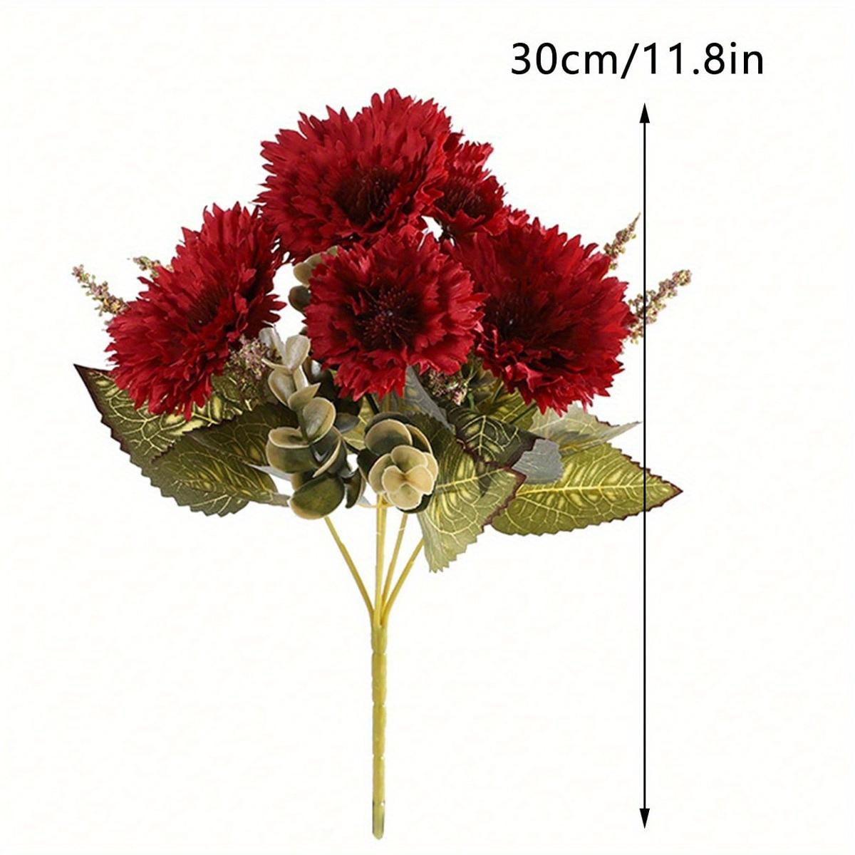 Vintage artificial sunflowers set of 3 for wedding table centerpiece and home decor