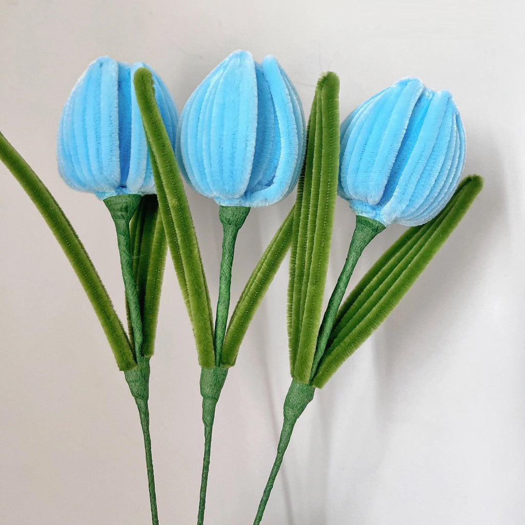 10PCS Pipe Cleaner Chenille Stems DIY Set | Fuzzy Sticks for Flower Crafts Classroom Mother's Day in 4 Colors