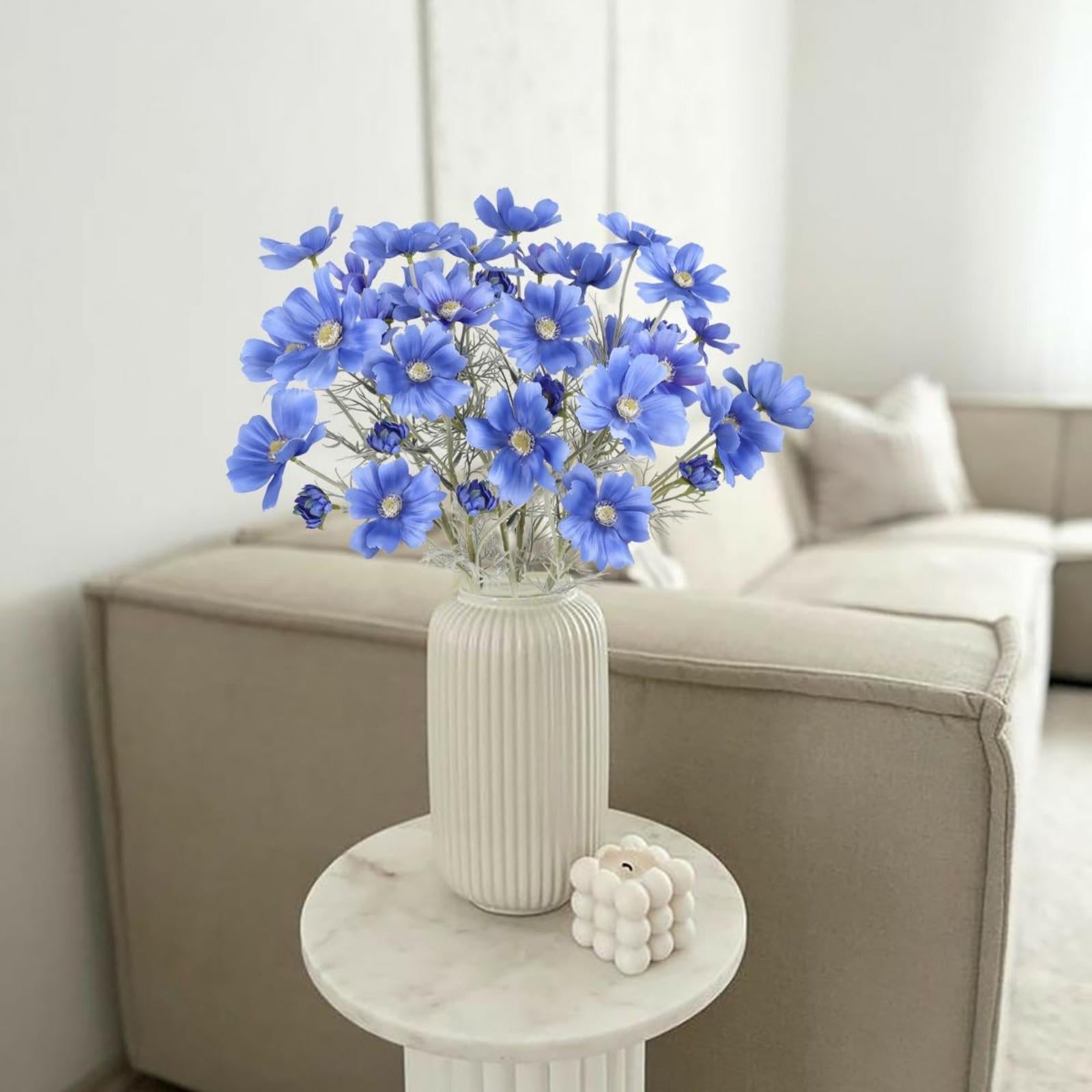 Artificial Cosmos Wildflowers 6pcs 24 Inch | Wedding Party Home Kitchen & Easter Decor in 11 Colors