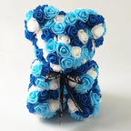 Foam Rose Teddy Bear with Gift Box |5.9" Valentine's Day Birthday Gift for Her