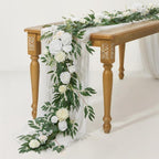 Artificial Floral Sphere Centerpiece | Wedding Table Party Home Display & Ornament in Blue Orange Red White