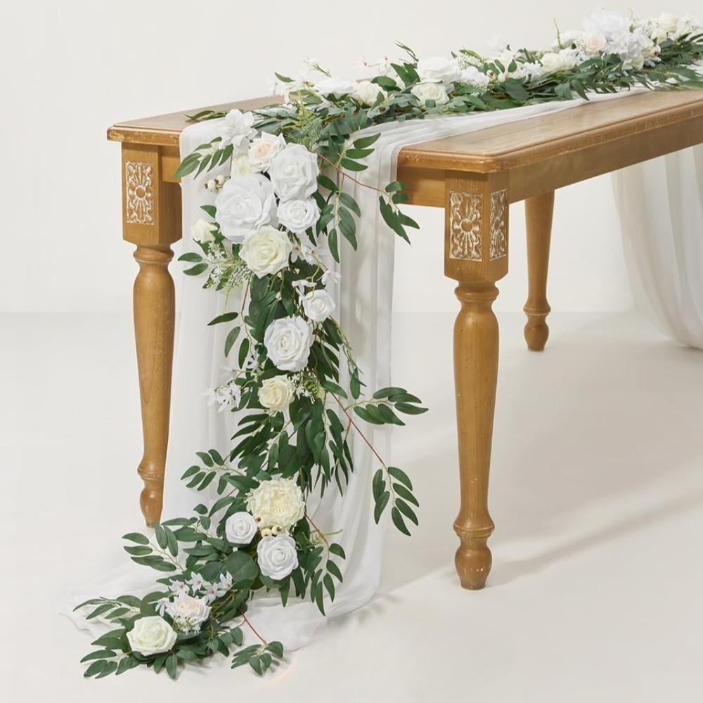 Artificial Floral Sphere Centerpiece | Wedding Table Party Home Display & Ornament in Blue Orange Red White