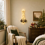Angel Blessing Wall Light with Cascading Stars