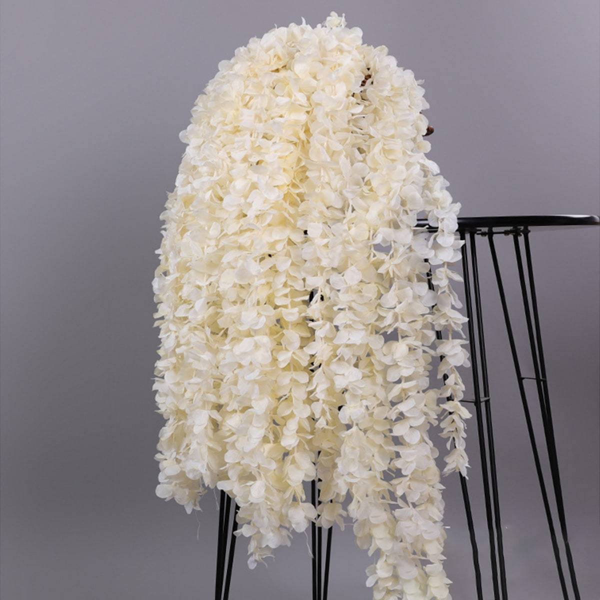 Artificial Orchid Hanging Hydrangea Vines Set of 10 | Wedding Party Backdrop Home & Holiday Floral Decor in White Red Beige Pink