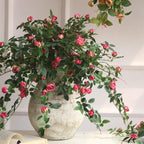 Artificial Rose Vine Garland | Hanging Floral Garland for Wedding Wall Home Decor Trellis Fence