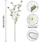Close-up of lifelike cherry blossom flowers 6pcs for wedding home decor by IPOPU
