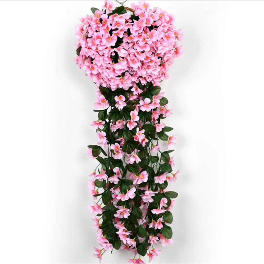 Hanging lily flowers set of 2 styled for UV resistant faux by IPOPU