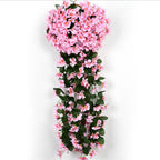 Hanging lily flowers set of 2 styled for UV resistant faux by IPOPU