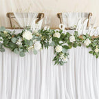 Artificial Eucalyptus and Willow Garland 6.5ft | Wedding Arch Backdrop Table Centerpiece & Home Decor Greenery