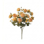 Rose & daisy bouquet UV resistant 2pcs arranged for 5 colors faux flower by IPOPU
