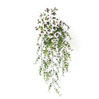 Hanging Artificial Potted Faux Eucalyptus Plants and Flowers for Modern Boho Farmhouse Bathroom Office Desk Wall Book Shelf Living Room Aesthetic Decor Indoor