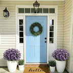 Artificial Pansy Flowers Outdoor Spring Flowers Pansies Wildflower UV Resistant Plants Faux Impatiens for Window Box Wedding Party Outside Garden Porch Decor