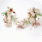 Fall Garland With Maple Leaves Pumpkins And Berries for modern wedding decor by IPOPU
