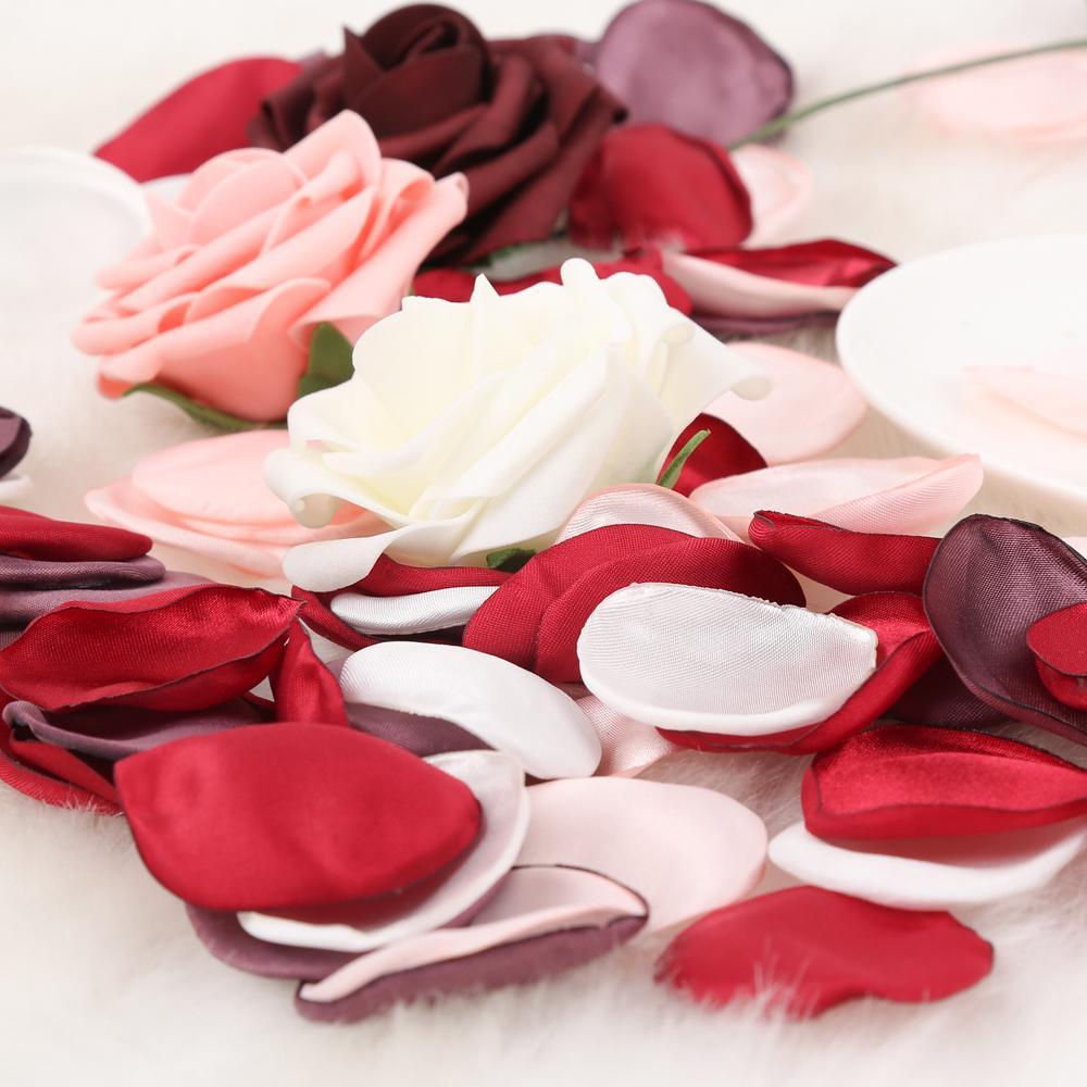 Faux Flower Petals | Wedding Aisle Flower Girl Basket Table Scatter Party Confetti & Bridal Shower in 7 Colors