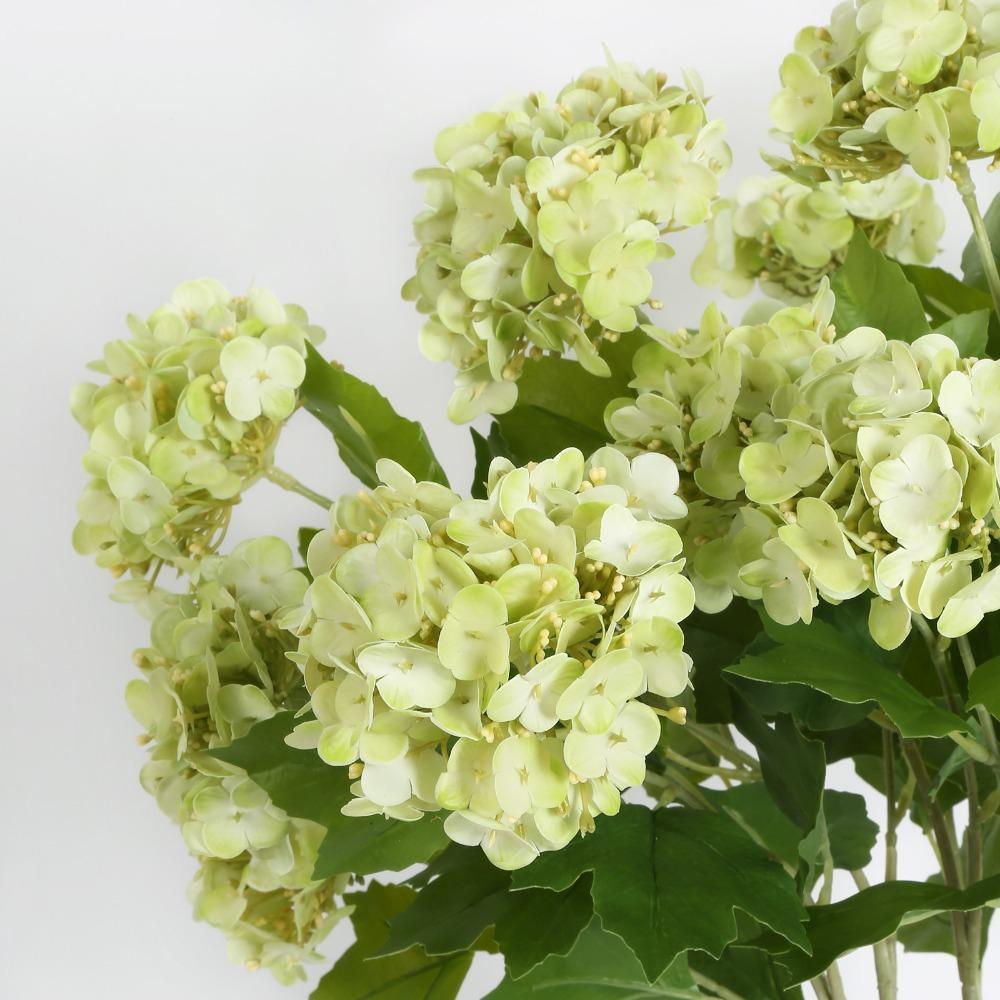 Faux Hydrangea Blooms 5pcs Artificial Flowers | Home Office Wedding Party & Table Centerpiece Decor in 7 Colors