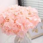 Real Touch Faux Hydrangea Flowers with Stems 10pcs | Wedding Home Party Easter & Graduation Decor in Beige White Pink Blue 8 Colors