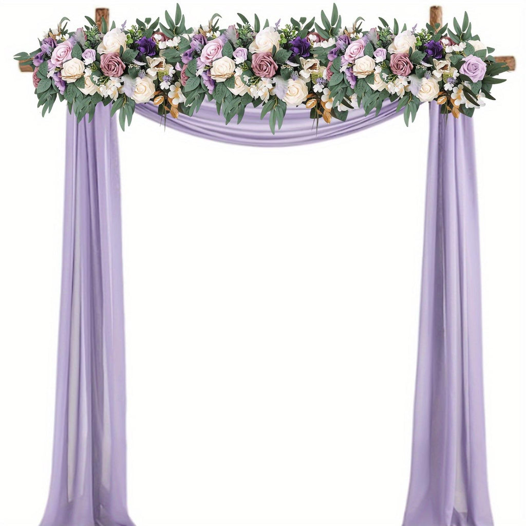 Artificial Rose Flower Row Panel | Wedding Backdrop Photo Wall Party & Home Wall Decor in Yellow Purple Pink Red White Orange