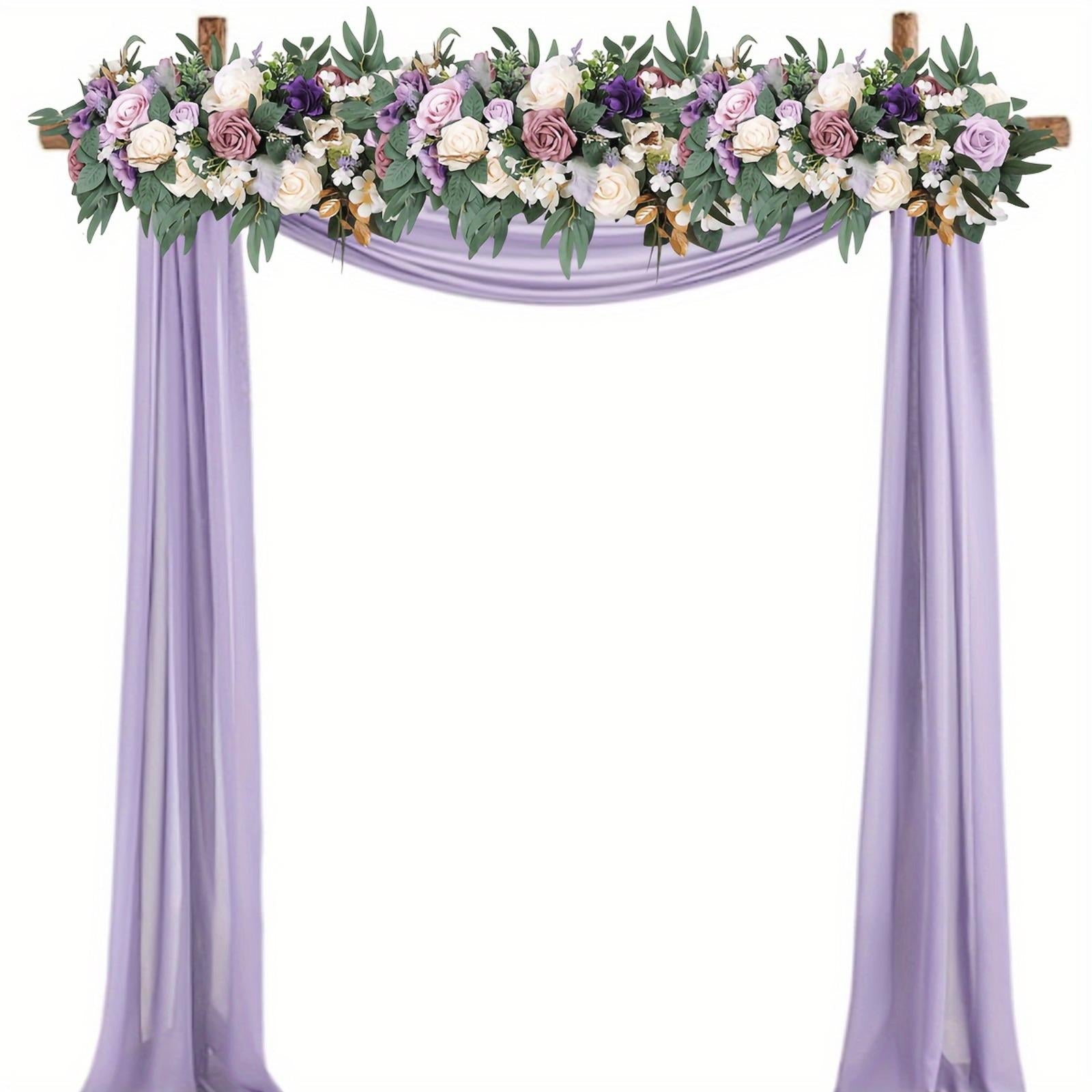 Artificial Rose Flower Row Panel | Wedding Backdrop Photo Wall Party & Home Wall Decor in Yellow Purple Pink Red White Orange