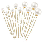 U-Shaped Pearl Hair Pins Set of 36 | Gold & Silver Bridal Bobby Pins for Wedding Prom Updo