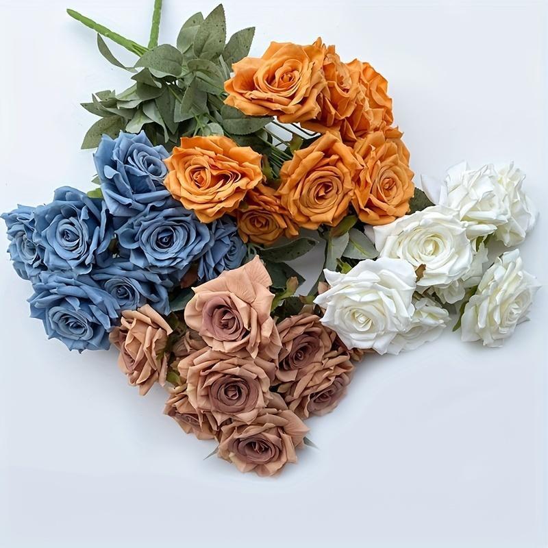 ,Artificial Roses With Stems for Wedding Decorations,Flores Artificiales Para Decoracion