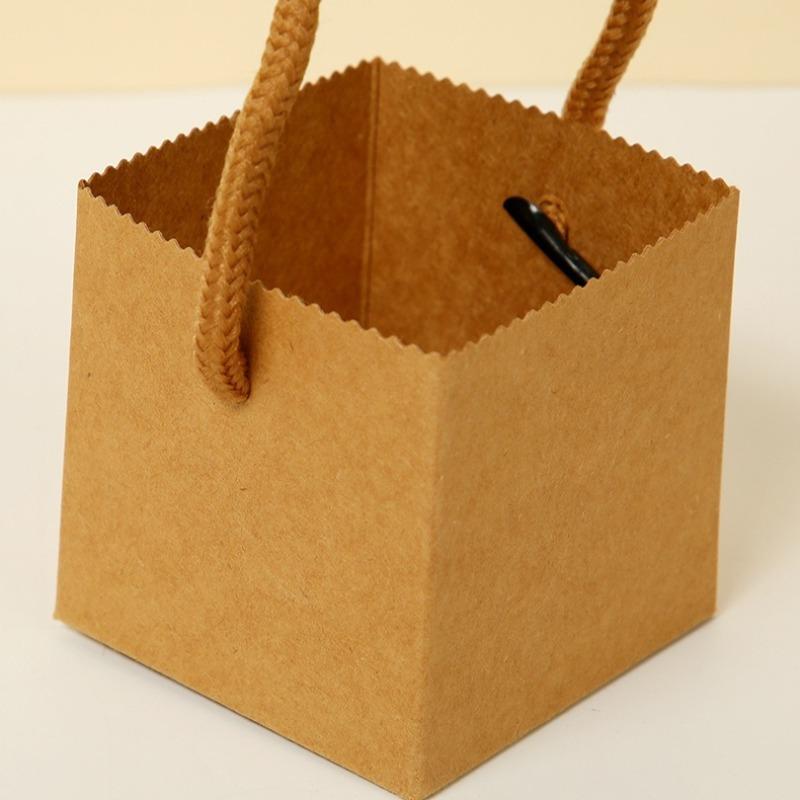 Succulent Gift Box Kraft Paper Bags with Handles | Party Favors for Wedding Baby Shower Birthday & Graduation