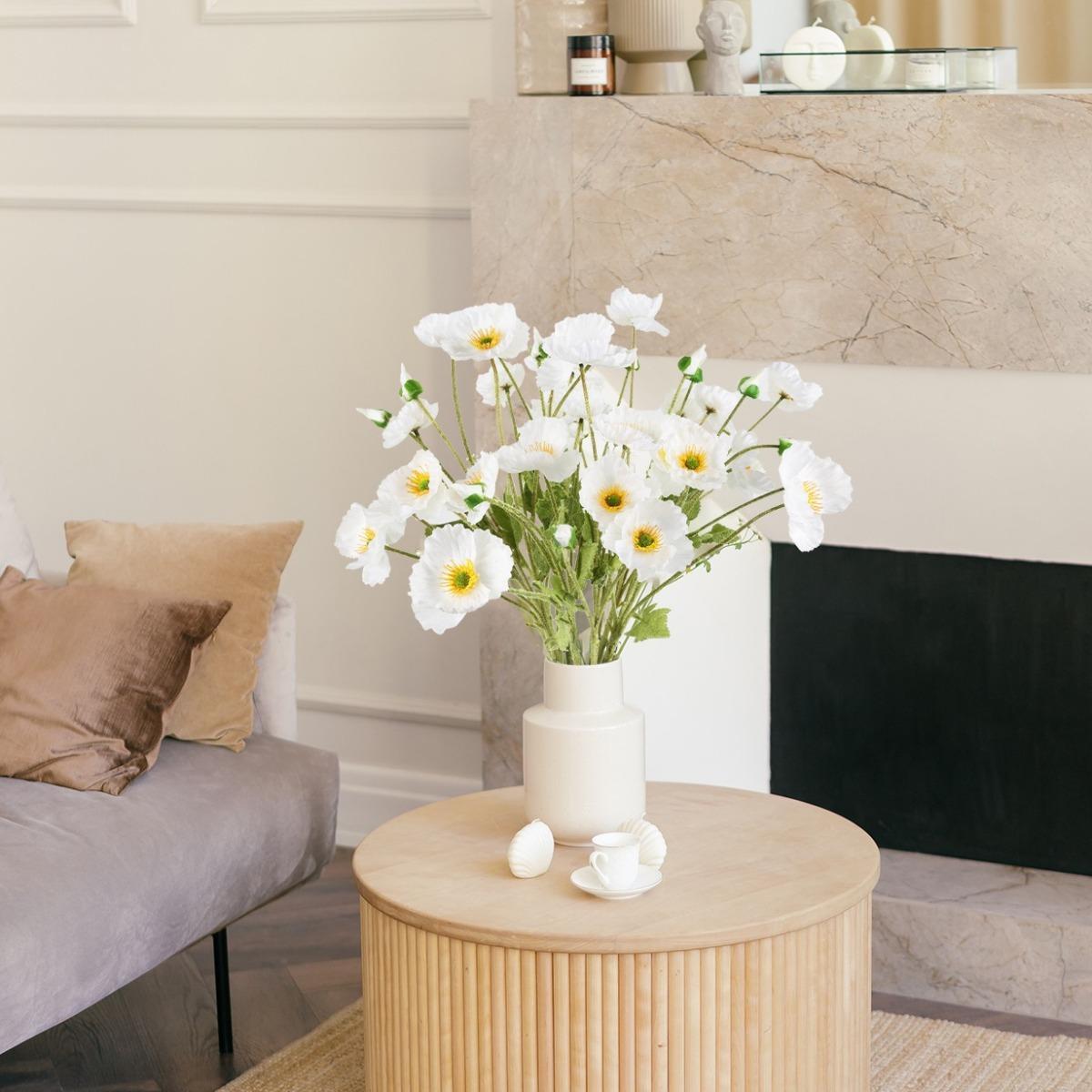 Handmade Artificial Faux Blooms 10pcs | Home Flower Arrangement Wedding Holiday & DIY Decor in 14 Colors