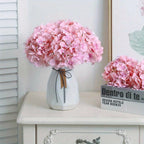 Luxury Artificial Hydrangea Flowers 10pcs | Wedding Centerpiece Valentine's Day Party & Home Decor DIY in Red White Blue