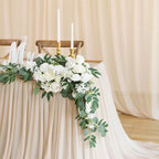 Artificial Eucalyptus and Willow Garland 6.5ft | Wedding Arch Backdrop Table Centerpiece & Home Decor Greenery