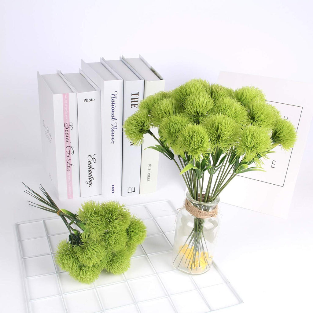 Green Dandelion Flower Bush for wedding bouquet by IPOPU
