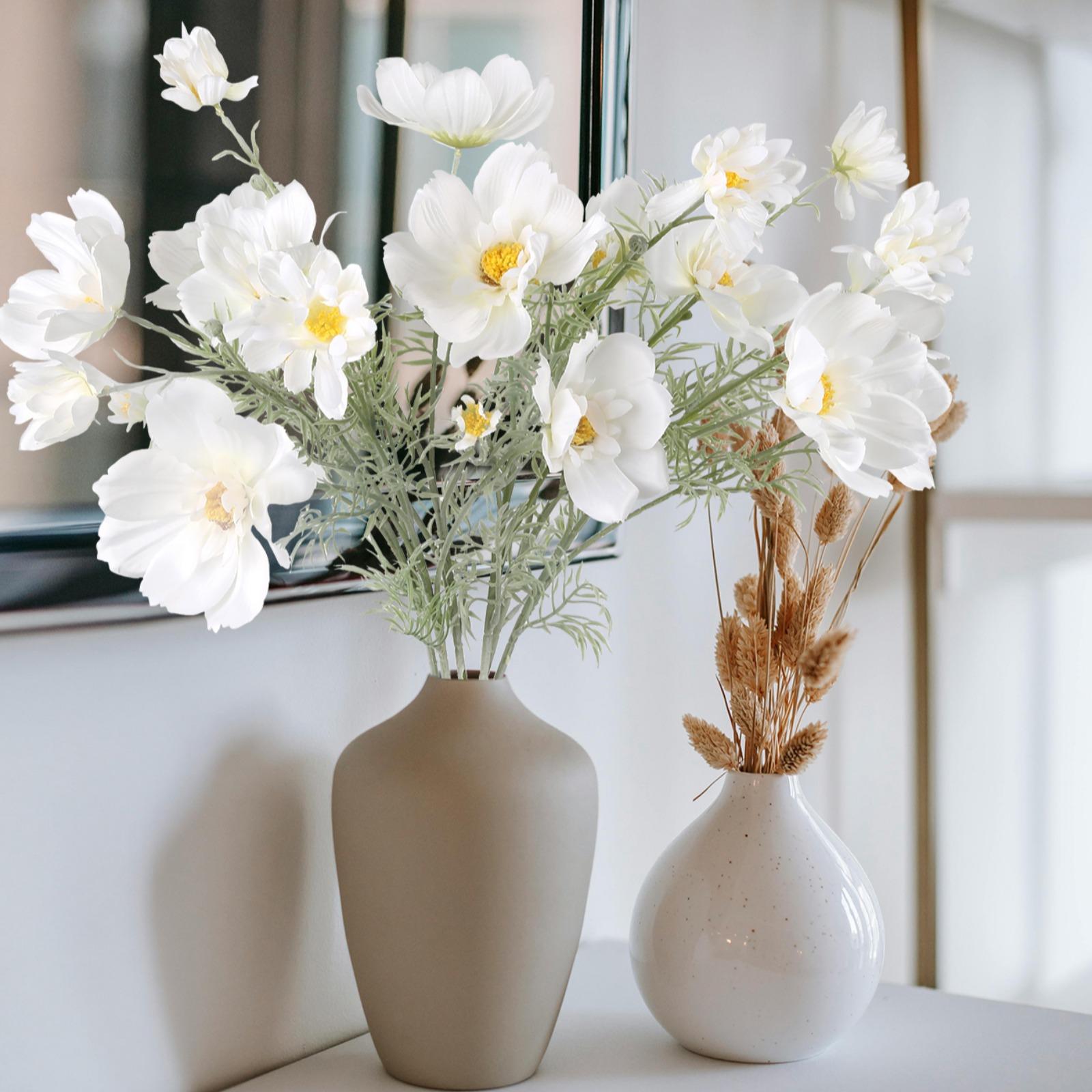 Long Stem Artificial Cosmos Daisy Flowers 30 Inch | Wedding Tall Vase Party Table Centerpiece & Home Decor in 8 Colors